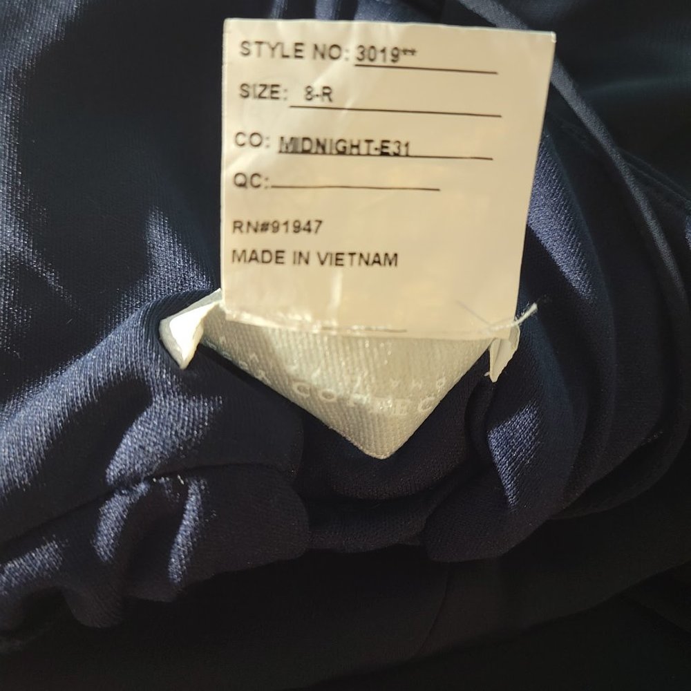 Dessy Collection Navy Blue Maxi Dress - Picture 10 of 10
